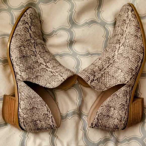 Sole Society Jaznae Bootie Natural Leather Size 8 .5 - Picture 3 of 5